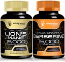 WELLNESS LABSRX Lions Mane Capsules och Berberine Capsules