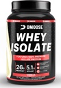 DMoose Whey Isolate Protein Powder I 26 g Protein I 5,1 g BCAAS I Gluten Free hjälper till att underhålla muskelmassa och minska återhämtningstiden jag Chocolate & Vanilla I 30 portioner