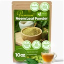 FreshDrinkUS, Premium 10oz Neem Leaf Powder, 100% Natural and Pure from Neem Leaves Dried, for Hair and Skin, No Additives, No Gluten, No Sugar, Vegan