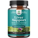 Natures Craft Liver Cleanse Detox & Repair 120 kapslar - Herbal Liver Support Milk Thistle Supplement - Silymarin Milk Thistle Supplements med Dandelion Root, Choline, Beetroot & Artichoke Extract