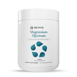 Revive MD Pure Magnesium Glycinate 200mg, 60 Vegeterian Capsules, 30 Serve