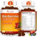 2 Pack Berberine Gummies, High Potency Berberine Supplement with Ceylon Cinnamon Gummies, Turmeric, Magnesium, Sugar Free, Non-GMO, Gluten-Free - Mixed Berry Flavored 120 Gummies