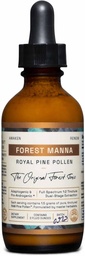 RAW Forest Foods Forest Manna Royal Pine Pollen Tincture - 1:2 True Dual-Stage Extraction - Pure Pine Pollen - Endast från 2 Fl Ounce Bottle