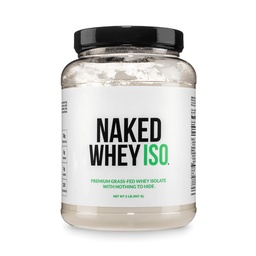 NAKED Whey Isolate Protein - Endast 2 Ingredienser, 30g Grass-Fed Protein, Zero Carb, Unflavored, Undenatured, Non-GMO, No Soy, Gluten-Free, No Preservatives - 28 Servings
