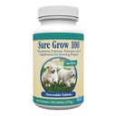 PetAg Sure Grow 100 - Promotes Optimal Bone Development in Puppies Eight Weeks and Older - with Calcium, Phosphorus, and Vitamins A & D - 100 Chewable Tablets