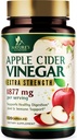 Apple Cider Vinegar Capsules 1877mg - Extra Strength Detox & Cleanse med vitamin D & Zinc - Premium ACV Pills med gemensam naturlig utmattning och immunstöd - Vegetariskt tillskott - 120 kapslar