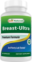 Bästa Naturals Breast-Ultra Breast Enlargement Pills 90 Capsules (90 greve av 1)