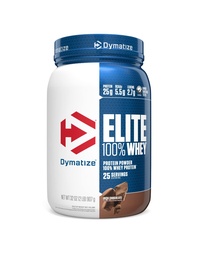 Dymatize Elite 100% Whey Protein Powder, Chocolate, 25g Protein, 5,5 g BCAAs, mindre än 140 Cal., Gluten Free, 3g Carb, 2g Sugar, 3g Fat (25 portioner)