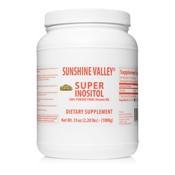 Sunshine Valley® Super Inositol, vitamin B8 Powdered Dietary Supplement, Natural & PCOS Fertility Supplement, Hormonal Balance & Healthy Ovarian Function Support - 35oz