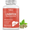 LiverTox - Advanced Liver Detox & Cleanse Formula - Herbal Liver Support med mjölk Thistle, gurkmeja, Artichoke, Dandelion, Beet & Zink hjälper Liver Function & Digestion | 60 Vegan Capsules