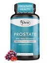 Rent av naturprostata tillskott för män, Beta Sitosterol Prostate Health Supplement med Zink för urinvägsstöd, enkel frekvent urinering och förbättrad sömn, glutenfri, icke-GMO 90 kapslar