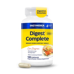 Enzymedica Digest, Full-Range, Everyday Digestive Enzymes, erbjuder snabbverkande gas och uppblåst lättnad, 180 greve (FFP)