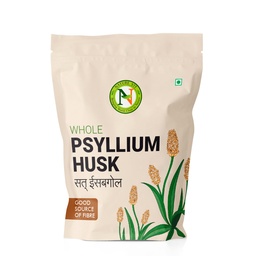 NatureVit Psyllium Whole Husk, 200g [Sat-Isabgol] [Fiber Supplement, Perfect for Keto Bread and Gluten Free Baking]