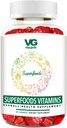 VITA GLOBE Superfood Gummy Vitamins – Immune Health & Antioxidant Support – Daily Wellness Gummies for Adults & Kids – Vegan, Non-GMO, Gluten Free Superfood Supplement – 60 Count