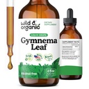 Wild & Organic Gymnema Sylvestre Extract Drops - Sugar-Free Gymnema Sylvestre Supplements - Gurmar Powder Based Tincture - Vegan, alkoholfri Leaf Liquid Drops - 4 fl oz