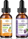 2 Pack Magnesium Komplex Liquid Drops Pineapple & Grape smak