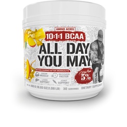 5% Nutrition Rich Piana AllDayYouMay BCAA Powder | Premium Intra & Post Workout Amino Acids, Hydration, Endurance, Muscle Recovery, Joint & Liver Support | 16,93 oz, 30 Servings (Mango Pineapple)