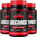 (3 Pack) Erecboost kapslar, all naturlig avancerad formel, 180 kapslar