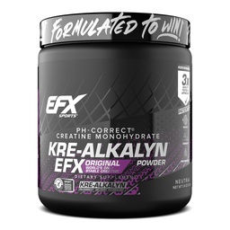 EFX Sports Kre-Alkalyn EFX Powder | pH Correct Creatine Monohydrate Powder Supplement | Styrka, muskeltillväxt och prestanda | 140 portioner (Obsmakad)