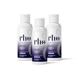 Rho Nutrition Liposomal NAD + - Liquid Supplement Designad för att hjälpa till att stödja Absorption - Aktiv form av NAD + Hjälper till att stödja normal cellulär hälsa, hälsosam åldrande, energimetabolism och vitalitet - 3 Pack