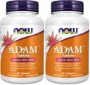NOW Supplements, ADAMTM Mäns Multivitamin med Saw Palmetto, Lycopene, Alpha Lipoic Acid och CoQ10, Plus Natural Resveratrol & Grape Seed Extract, 60 tabletter (Pack of 2)