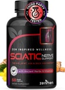 Sciatic Nerve Support Capsules - Manage Lower Back, Joint & Leg Issues - Vitamins B1, B6, B12 & Magnesium med naturliga örter - 60 Vegan Capsules, Third Party Tested, 30 Day Supply, Made in the USA