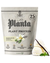 Ambrosia Planta - Premium Plant-Based Protein | Vegan & Keto Friendly | Gourmet smaker utan uppblåsthet eller mage upprörd | Gluten & Soy Free | No Added Sugar | 25 portioner | Vanilla