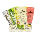 SMART Pressed Juice 1-Day Organic Juice Cleanse | Healthy Detox Program | Vegan Vanilla Protein, Green Juice, Beets Juice & Pineapple Chia Cleanse | High Fiber & Vegan