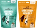 Ready Pet Go! Omega 3 & Allergy Chews for Dogs | Probiotics & Allergy Immune Supplements for Itch & Allergy Relief | Fish Oil for Dog Shedding, Skin Allergy, Itch Relief | 90 Chews Each