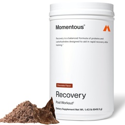 Momentous Grass-Fed Recovery Whey Protein Isolate Powder, 20g, Chocolate