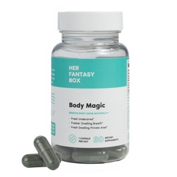 Hennes Fantasy Box | Body Magic | Chlorophyll Capsules - 30 Vegan Capsules för Detox, Digestion, Gut Health, Skin Support och Oily Skin - Natural Energy Booster
