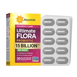 Renew Life Women's Probiotic Capsules, stöder pH Balance for Women, Vaginal, Urinary, Digestive and Immune Health, L. Rhamnosus GG, Dairy, Soy and Gluten-Free, 15 Billion CFU - 30 Ct