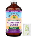 Lily of the Desert Aloe Vera Juice, Preservative Free - Whole Leaf Aloe Vera Drink med naturliga vitaminer, Digestive Enzymes for Gut Health, Stomach Relief, Wellness, Glowing Skin, Gelly Sachet ingår