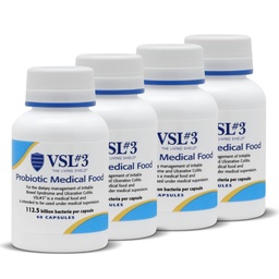 VSL #3® Probiotika för Digestive Health, IBS & UC Symptom - 112.5B CFUs, High-Potency, Multi-Strain, Live, Kylerad Probiotisk, Medicinsk Mat för Gut Health Support hos Män & Kvinnor, 240 kapslar