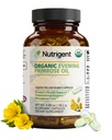 Organisk Evening Primrose Oil Supplement, 940 mg 100% Ren med 10% GLA, Hög Absorption Liquid Organic Capsules, främjar kvinnors hälsa och hudhälsa, Cold Pressed, 60 Count