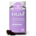 HUM Calm Ashwagandha Gummies for Women and Men, L-Theanine Ashwagandha Supplements for Daily Relaxation & Clarity Support, Vegan Fast Acting Gummy Formel, Mixed Berry Flavor, 60 Gummies