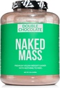 NAKED Vegan Mass - Double Chocolate Weight Gainer - 1,260 kalorier, 50G Protein, Ingen konstgjord, all naturlig chokladproteinpulver, icke-GMO, Soy & Gluten Free - 8LB Bulk - 11 portioner
