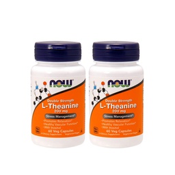 Nu livsmedel L-Theanin 200 mg, 60 Vegetabiliska kapsel (2 Pack)