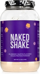 Naked Shake - Blueberry Muffin Protein Powder - smaksatt växtbaserat protein från amerikanska och kanadensiska gårdar med MCT Oil, Gluten-Free, Soy-Free, inga GMO eller konstgjorda sötningsmedel - 30 portioner
