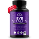HerbaMe Eye Vitamins Supplement med Lutein, Bilberry, Beta Carotene, L-Taurin, Zink och Quercetin, 90 kapslar, stöder vision, okulär och makulär hälsa, hjälper Eyes Filter Blue Light