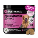 Multivitamin Dog Supplement, Glukosamin chondroitin för hundar, probiotika, Omega Fish Oil, Dog Supplements & Vitaminer, Vitaminer för hud och Coat Allergies, (Peanut Butter 90 ct)