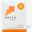 Patch Remedy Focus Patch | Ginkgo Biloba, Acetyl-L-Carnitine, Bacopa, Magnesium L-Threonate, Green Tea | 30 Patches