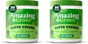 Bundle of Amazing Grass Greens Superfood Powder: Greens Powder med Digestive Enzymes & Probiotics, Organic Spirulina, Chlorella och Beet Root Powder, Original, 30 Servings (60 Total Servings)