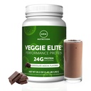 MRM Nutrition Veggie Elite Performance Protein | Chocolate Mocha Flavored | Plant-Based Protein | Lätt att Digest | med BCAAs | Vegan + Gluten-Free | Kliniskt testad | Digestive enzymer | 30 portioner