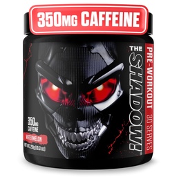JNX SPORTS Skuggan! 350mg koffein hård kärnpreworkout - vattenmelon 30 portioner | Elektrisk energi, mental fokus och övermänsklig styrka för män och kvinnor
