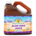 Lily of the Desert Aloe Vera Juice - Organic, Preservative-Free Inner Fillet Aloe Vera Drink med naturliga Digestive Enzymes for Gut Health, Stomach Relief, Wellness, Glowing Skin, 128 Fl Oz