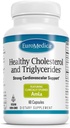Euromedica Hälsosamt kolesterol och triglycerider - 60 kapslar - kliniskt studerade Amla - Stöder Hälsosamma HDL & Triglyceridnivåer - Icke-GMO, Vegan, Kosher - 30 portioner