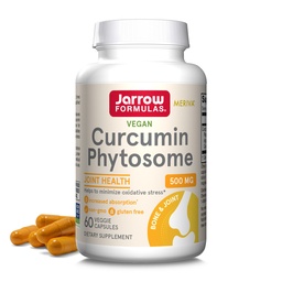 Jarrow Formulas Curcumin Phytosome 500 mg - 60 Veggie Capsules - Formulerad med Meriva - Antioxidant Support Supplement - Joint Health & Support - 60 portioner