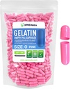 XPRS Nutra Size 0 Tomma kapslar - 500 greve Empty Gelatin Capsules - Piller för DIY Capsule Fyllning - Pure Bovine Pill Gel Caps for Do-It-Yourself Supplements (Pink)