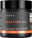 Kaged Creatine HCl Powder, Unflavored, Muscle Building and Recovery Supplement, Patented Formula, Highly Soluble Powder, 75 portioner